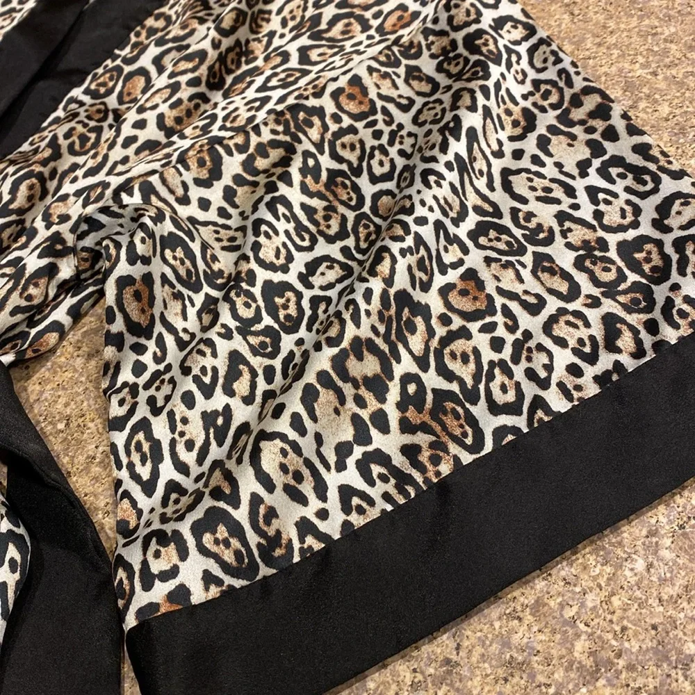 Victoria’s Secret Animal Print Robe Black,Brown,Off White /Cream XS/S/TP/P FLAWS